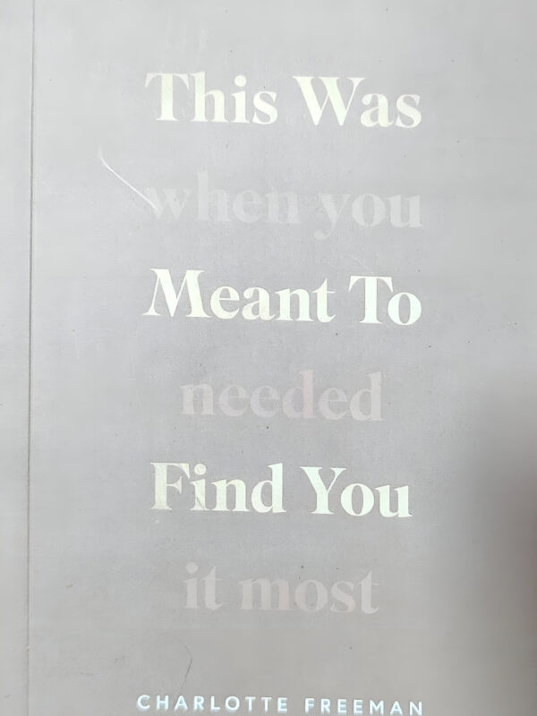 This Was When You Meant To Needed Find You It Most by Charlotte Freeman (English) (Paperback).