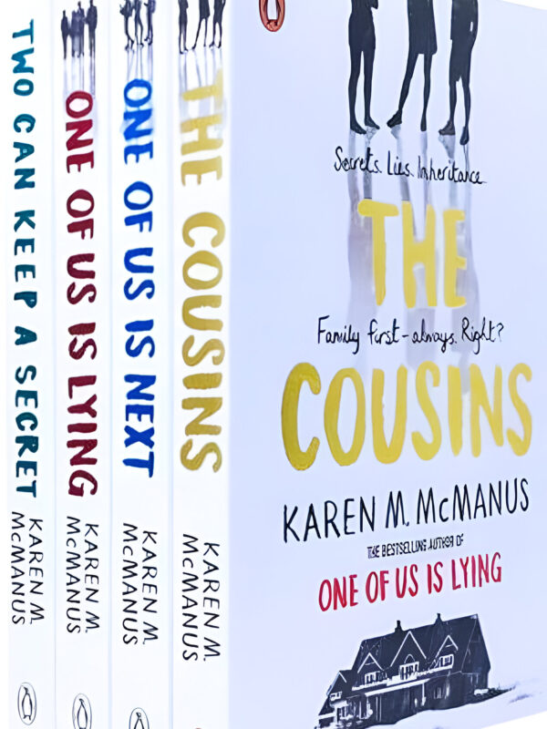 The Cousins + Two Can Keep A Secret + One Of Us Is Lying + One Of Us Is Next by Karen M. Mcmanus 4 Book Set (English) (Paperback).