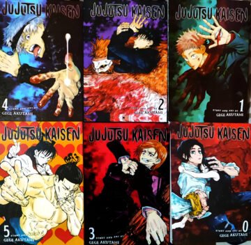 Jujutsu Kaisen Volume (0,1,2,3,4,5) by Gege Akutami (Manga) (English) (Paperback).
