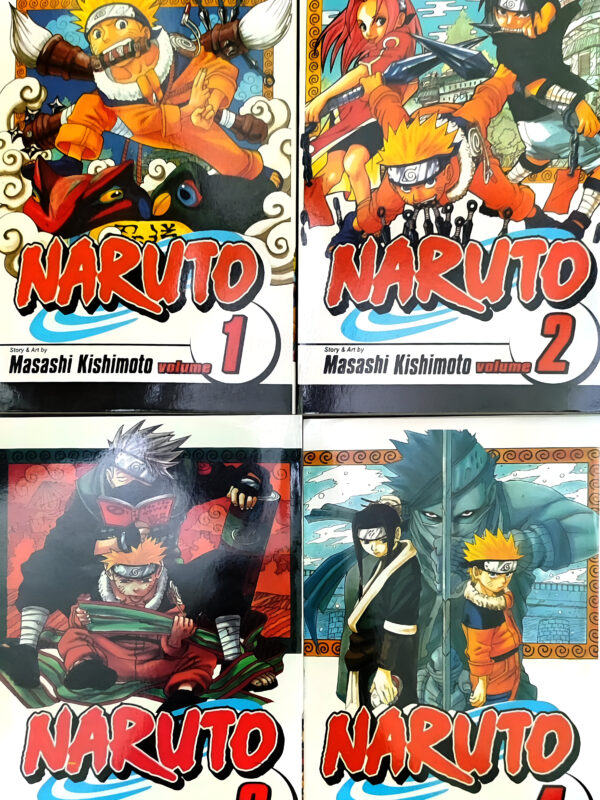 Naruto Volume (1 To 4) 4 Book Set by Masashi Kishimoto (English) (Paperback).