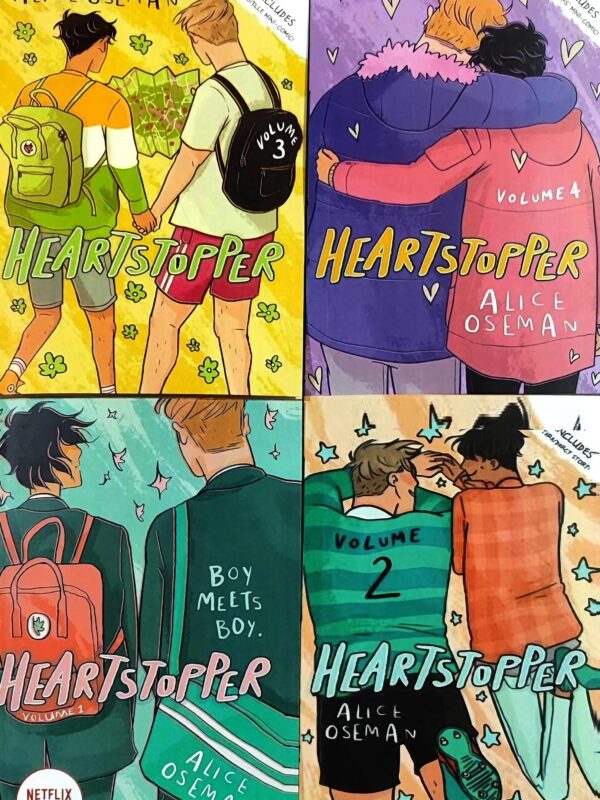 Heartstopper Vol (1 To 4) by Alice Oseman (English) (Paperback).