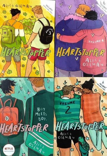 Heartstopper Vol (1 To 4) by Alice Oseman (English) (Paperback).