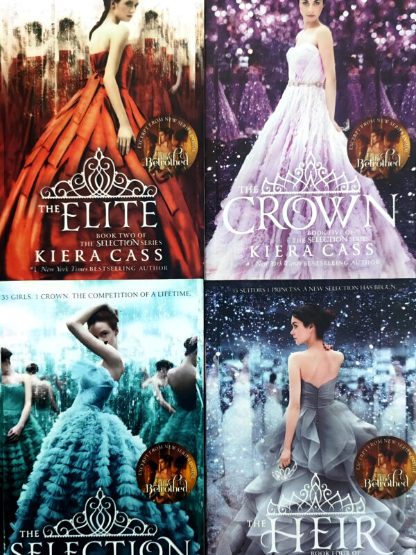 The Elite + The Crown + The Selection + The Heir 4 Books Set by Kiera Cass (English) (Paperback).