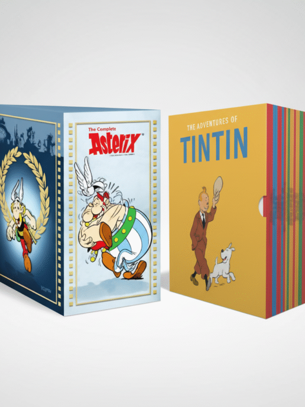 The Complete Asterix (39 Book Set) by Rene Goscinny + The Adventures of Tintin (23 Titles Set) by Hergé (English) (Paperback).